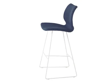 UNI 391M - Sled base high polypropylene stool with back _ Et al.